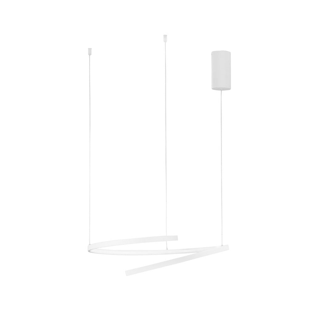 Sospensione LED MOMA in metallo verniciato bianco CCT LED-MOMA-S60-BCO