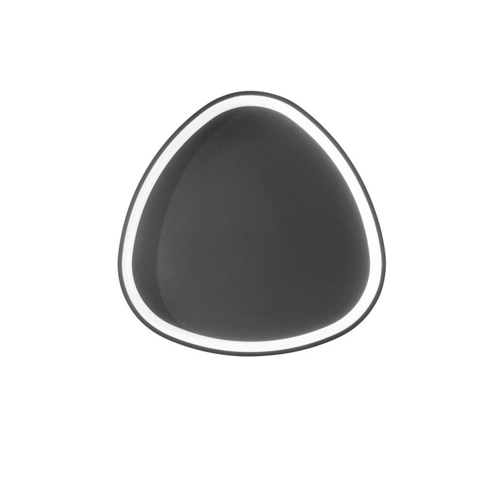 Plafoniera LED KLAPTON in alluminio nero CCT 65 cm. LED-KLAPTON-PL65-NER