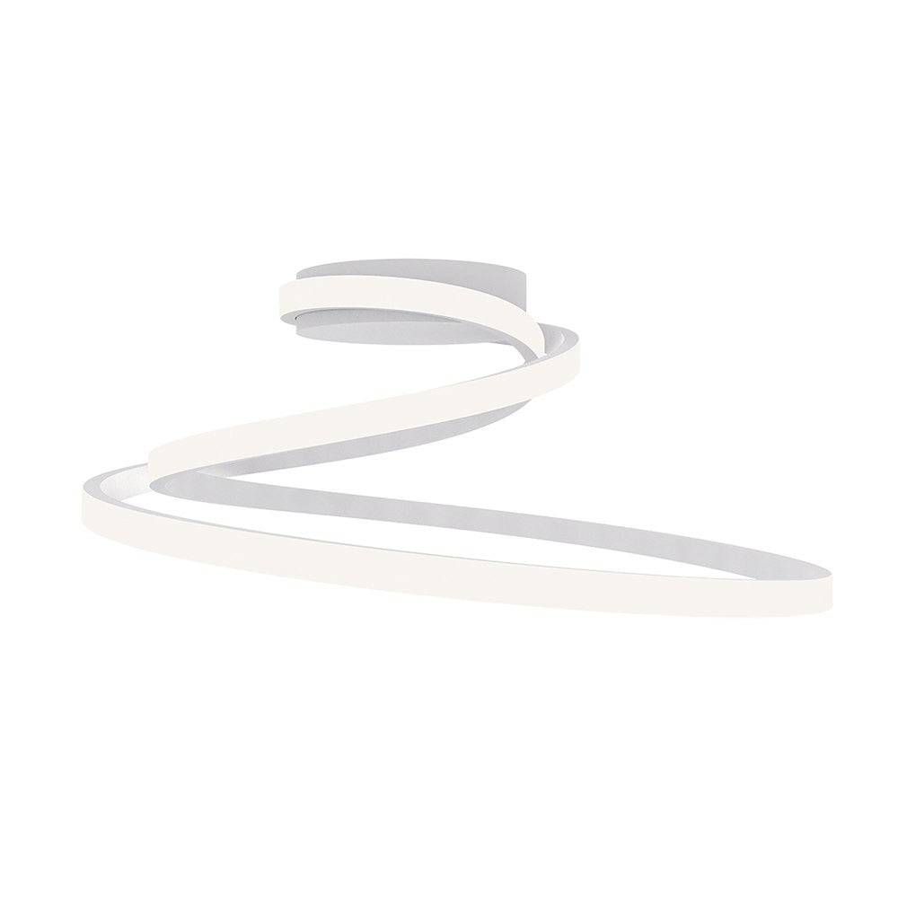 Plafoniera LED COASTER in alluminio bianco con interruttore CCT LED-COASTER-PL-BCO