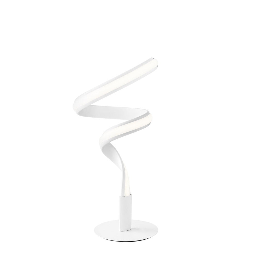 Lampada da tavolo LED MYSTRAL in alluminio bianco diffusore in silicone CCT LED-MYSTRAL-L