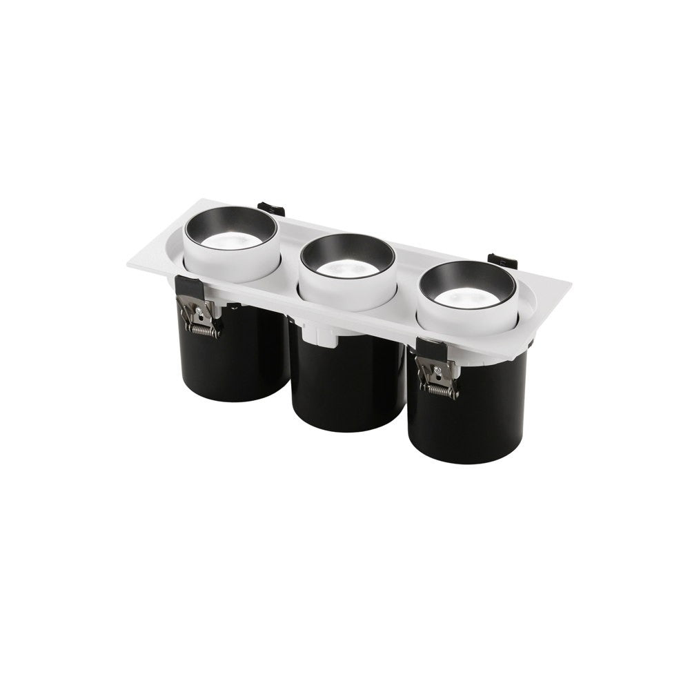 Faretto ad incasso LED OUTSIDER estraibile ed orientabile 3 x 15 W - CCT INC-OUTSIDER-3X15