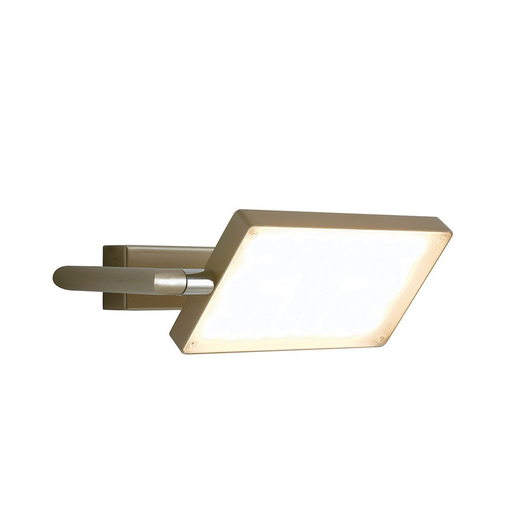 Applique LED BOOK in alluminio oro con diffusore orientabile LED-BOOK-AP-ORO