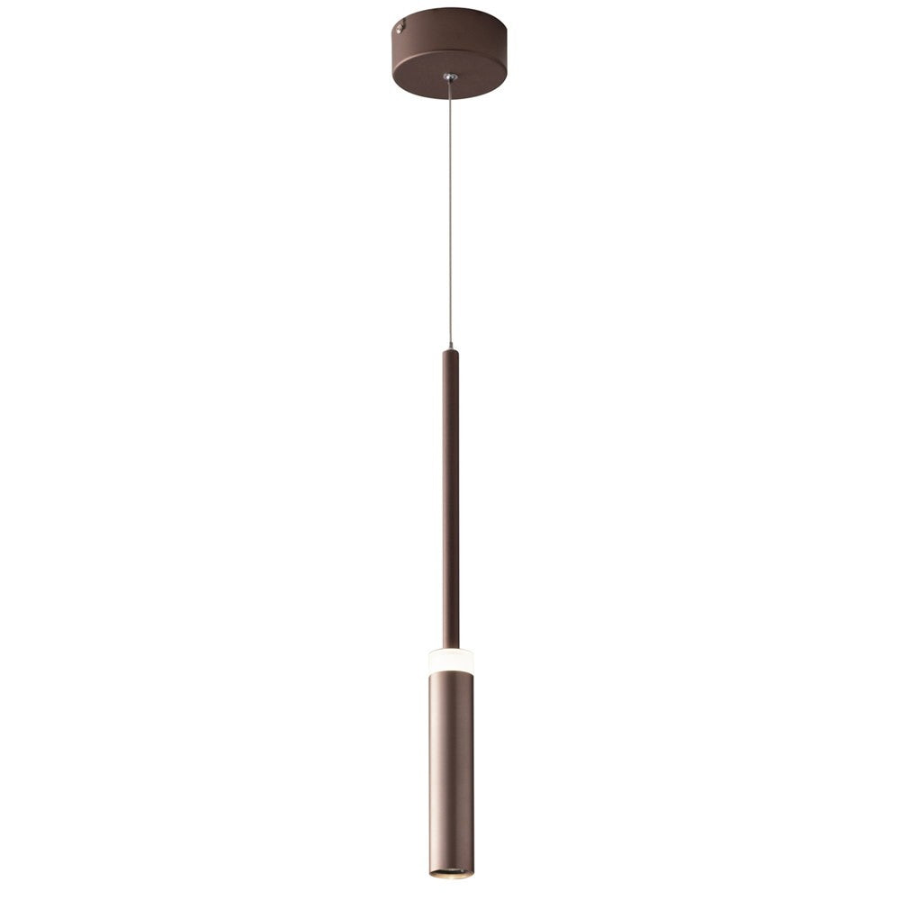 Sospensione LED CANDLE in alluminio bronzo luce singola biemissione LED-CANDLE-S1