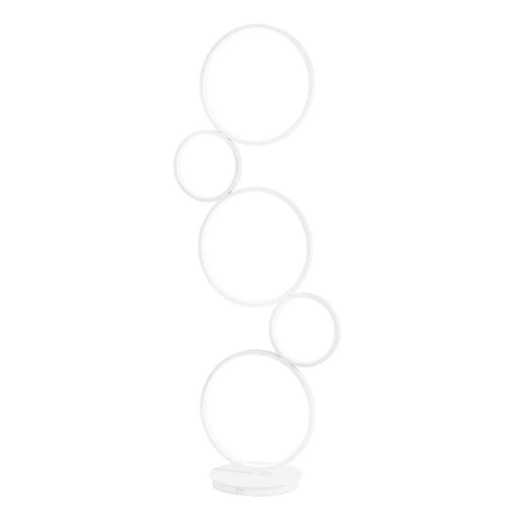 Piantana LED FREDY in alluminio bianco con struttura in silicone CCT h 117cm. LED-FREDY-PT5