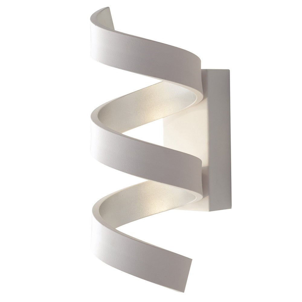 Applique LED HELIX in alluminio bianca e argento 3000K (Luce calda) LED-HELIX-AP3C BCO
