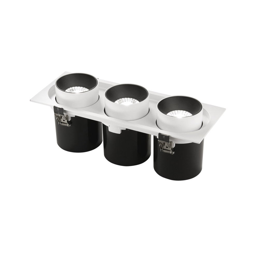Faretto ad incasso LED OUTSIDER estraibile ed orientabile 3 x 30 W - CCT INC-OUTSIDER-3X30