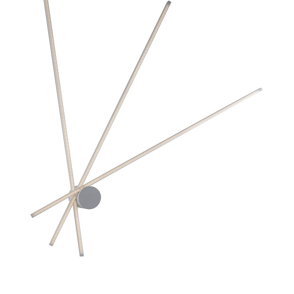 Plafoniera LED SHANGHAI 3 punti luce in alluminio bianco 4000K (Luce naturale) LED-SHANGHAI-PL3 BCO
