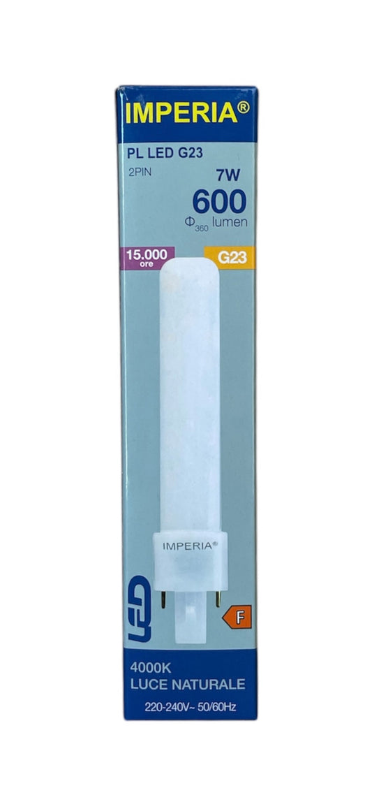 Imperia LED PL G23 7W 600lm 230V 4000K 15000H 210567