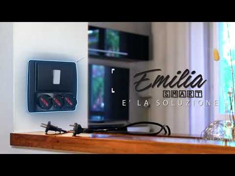 Multipresa da parete Rosi Emilia smart con 3 prese schuko bivalenti 10/16A bianca RS94132