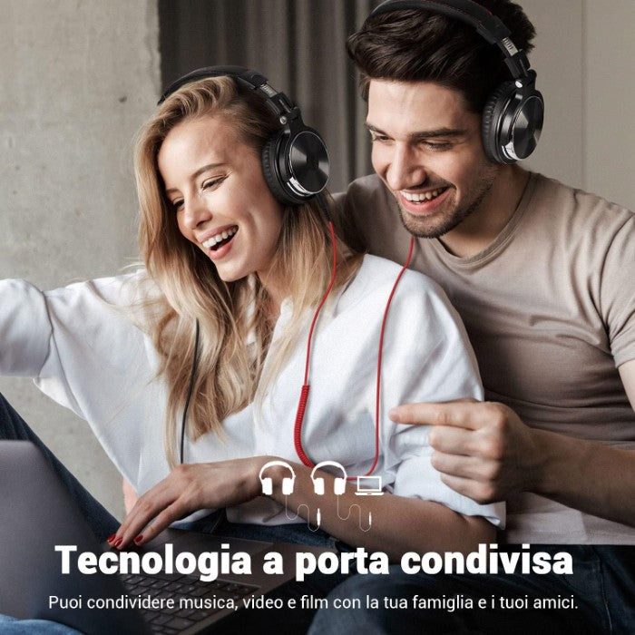 Cuffie con filo Nero OneOdio Studio Pro 10 c/ Shareporte e Microfono UNOOP10069B