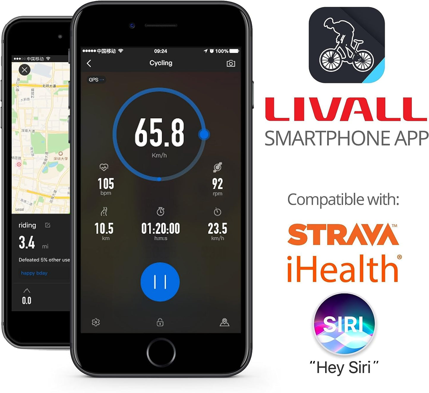 Casco mountain bike Smart Life365 Livall MT1 NEO Rosso - Taglia M