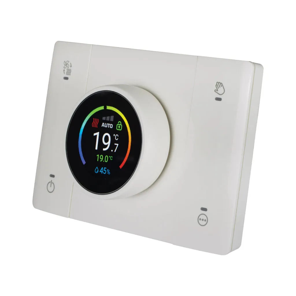 AVE CRONOTERMOSTATO SMART CONNESSO T44 CON RILEVAZIONE DELL'UMIDITA' AMBIENTE - BIANCO OPACO WHITEK 446CRT-W