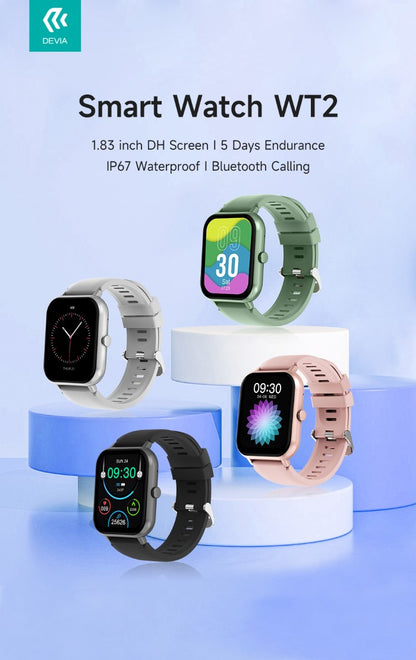 DEVIA Smart Watch WT2 IP67 modello ZL54C Argento
