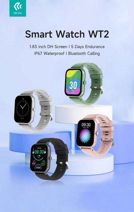 DEVIA Smart Watch WT2 IP67 modello ZL54C Argento