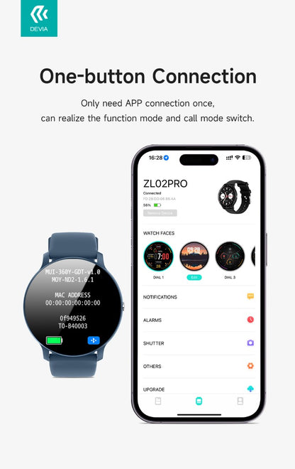 DEVIA Smart Watch modello WT1 APP DaFit Beige