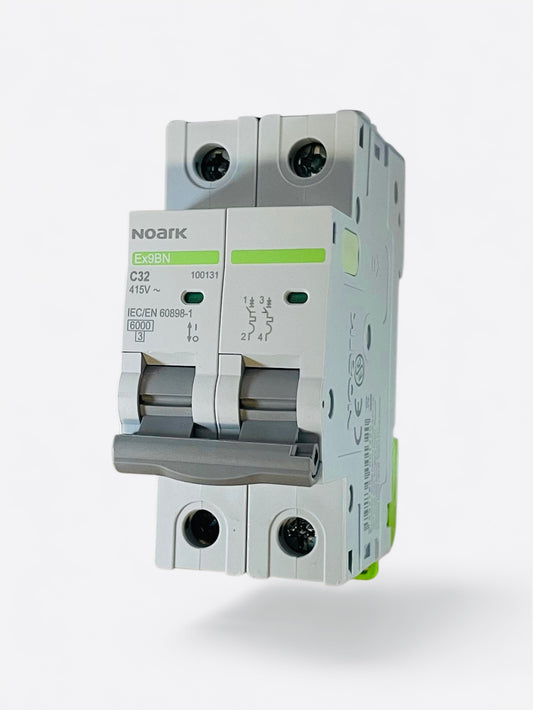 Interruttore Automatico magnetotermico Bipolare  Ex9BN 2P  20A 6K Noark  100129