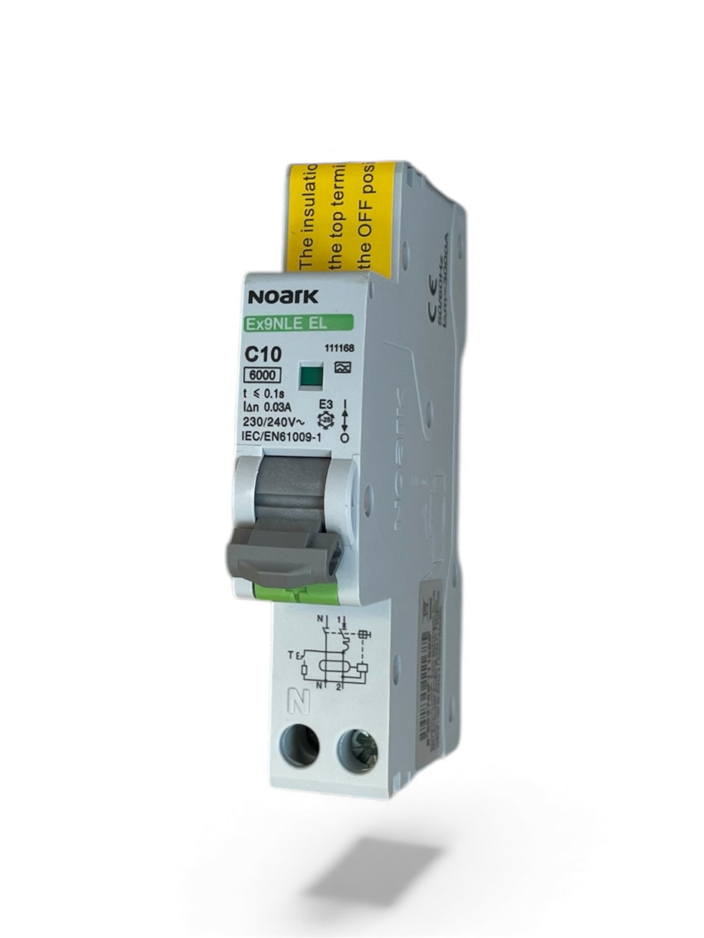 Interruttore magnetotermico differenziale Ex9NLE EL 1PN C10 30mA TIPO A  a un modulo 6K 111168