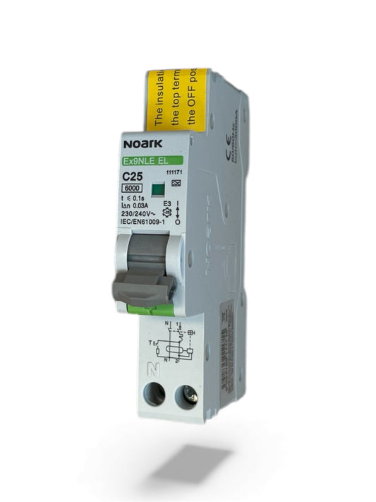 Interruttore magnetotermico differenziale Ex9NLE EL 1PN C25 30mA TIPO A  a un modulo 6K 111171