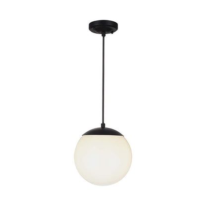 Lampadario LED V-TAC da Soffitto con Portalampada E27 (max 60W) Colore Nero Opaco Ø200x800mm IP44 SKU 11825