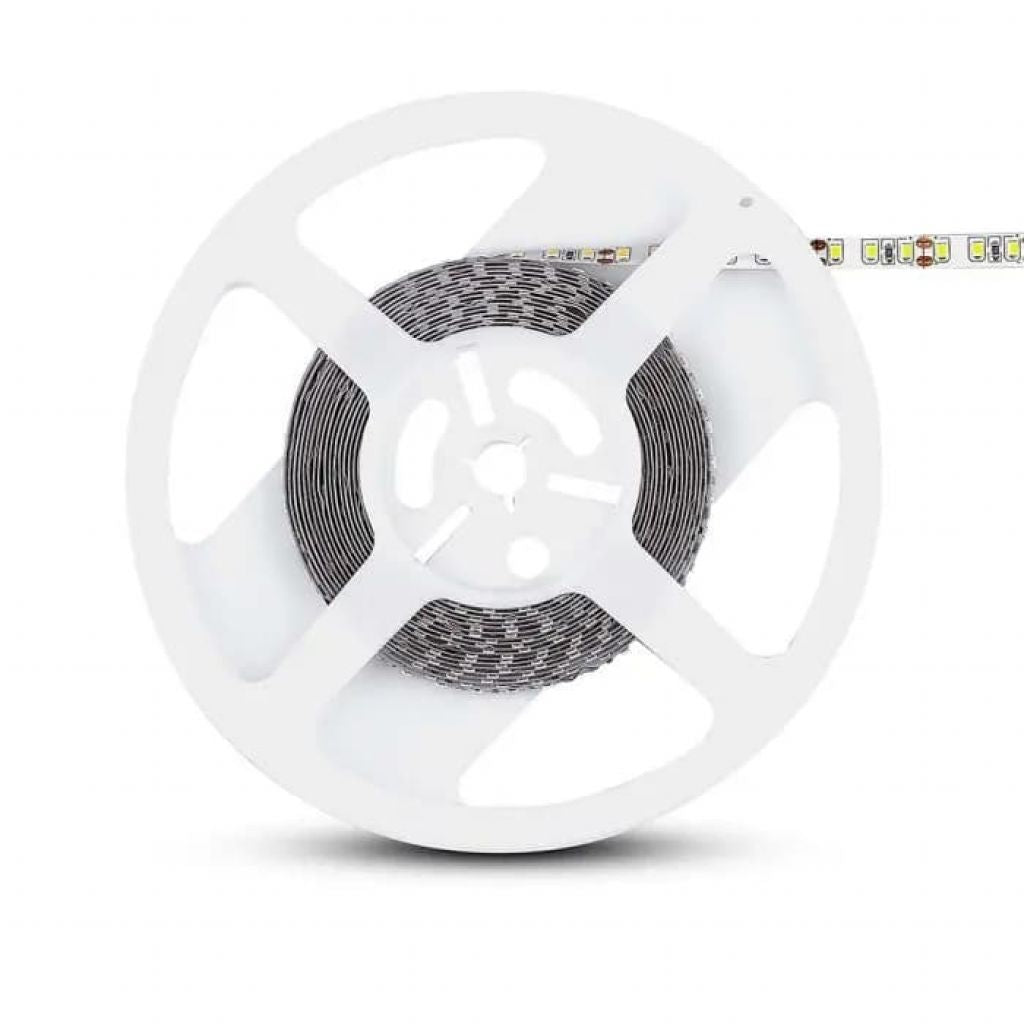 V-TAC Strip LED SMD3528 8W/m 5m 120 LED/m 12V 4000K IP20 8mm SKU 212042 VT-3528 120-IP20