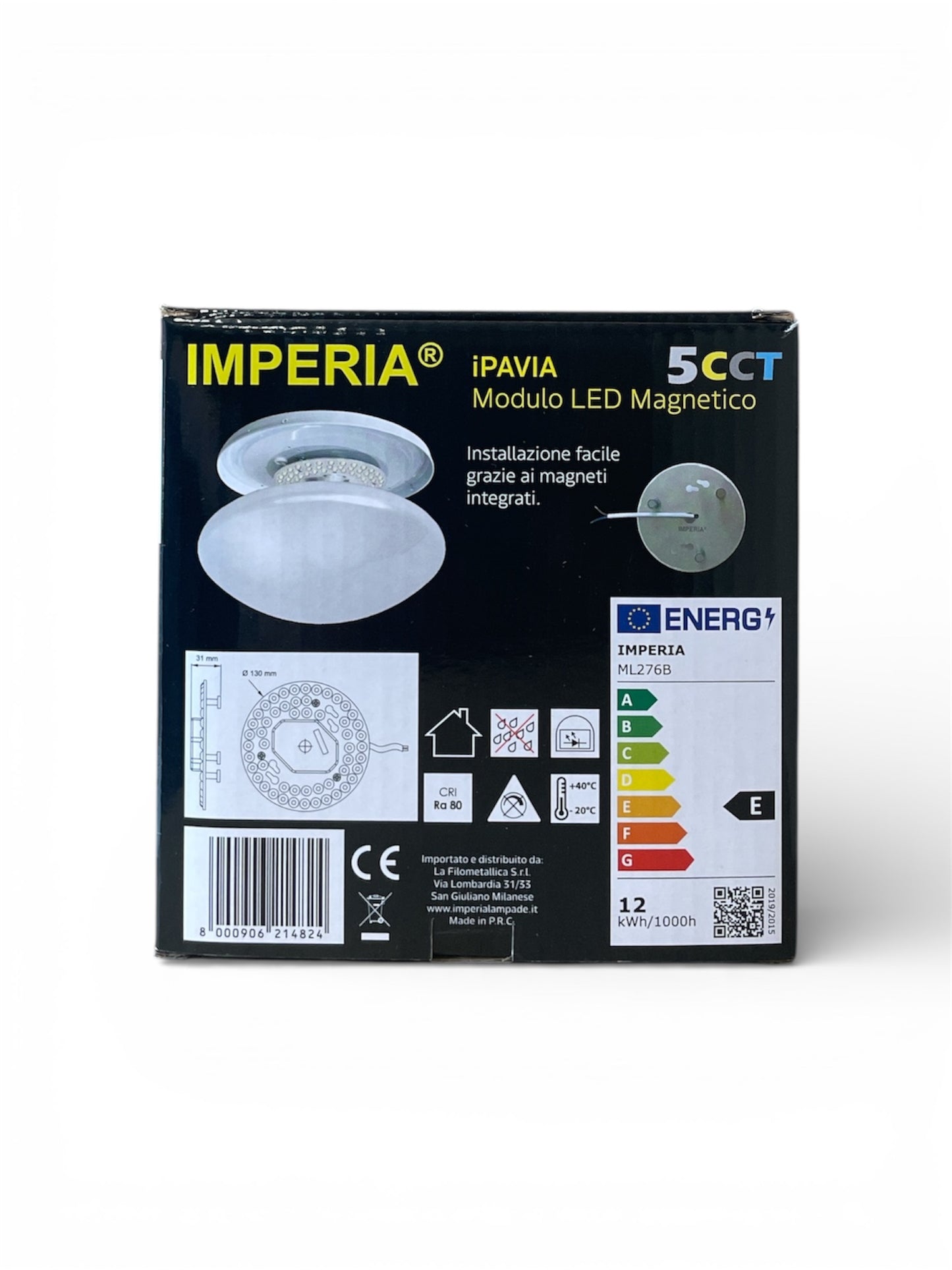 Modulo led magnetico IMPERIA IPAVIA  12w 1320lm 5CCT 2700k/3000k/4000k/5000k/6500k 214824