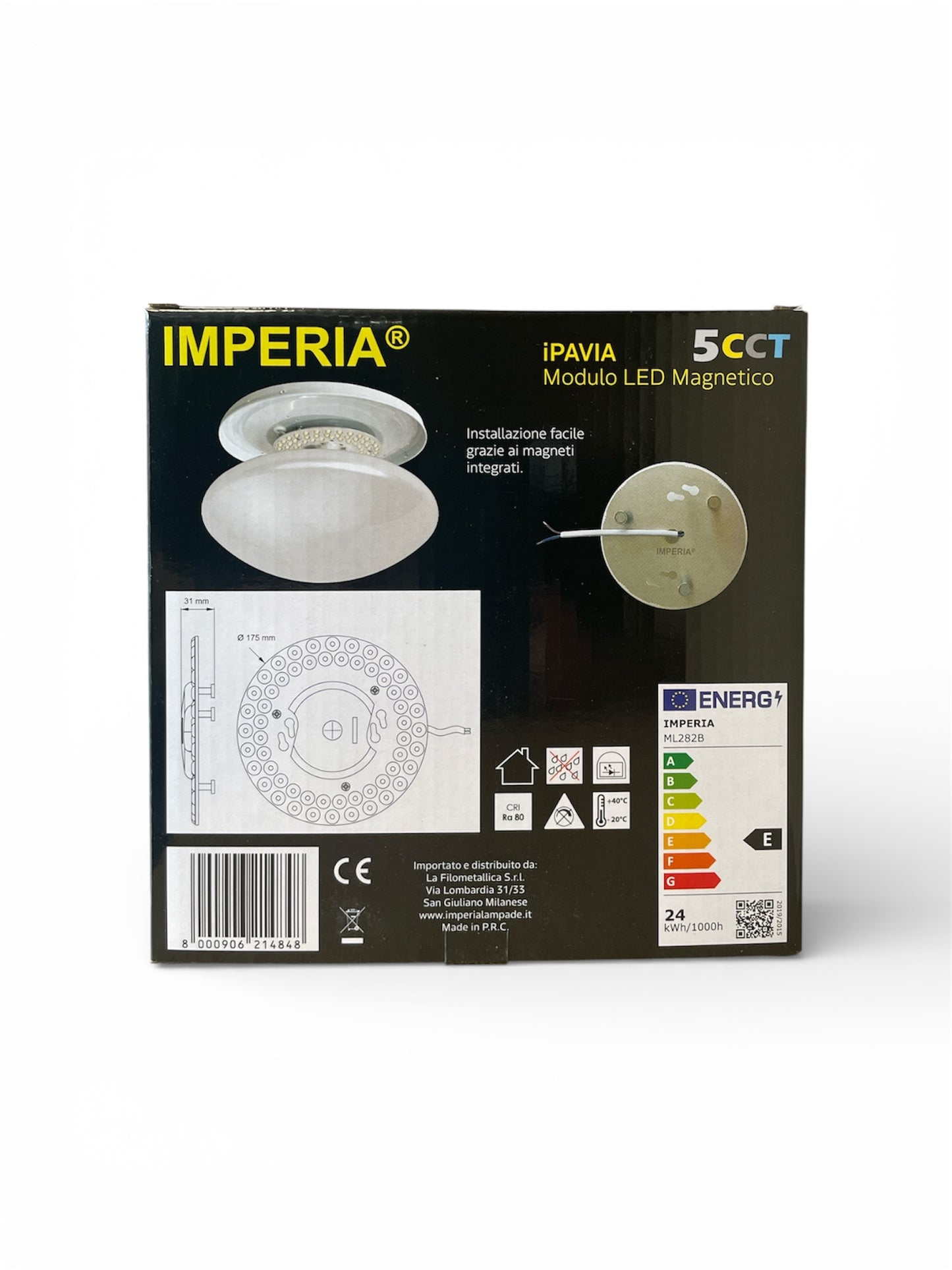 Modulo led magnetico IMPERIA IPAVIA  24w 2640lm 5CCT 2700k/3000k/4000k/5000k/6500k 214848