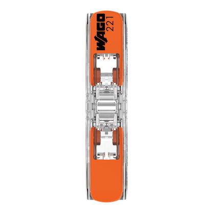 Morsetto a 2 conduttori, 4 mm², connettore passante con leva kit 10pz 221-2411