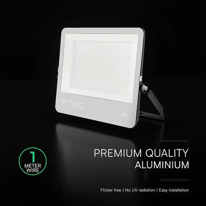Faro Slim LED SMD Chip CREE 300W 34440 lumen 135LM/W Cavo 1m Nero 6500K IP65 232036 V-TAC