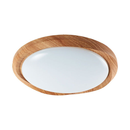 Plafoniera LED V-TAC 60W Rotonda con Telecomando controllo Remoto CCT 3in1 D492mm Dimmerabile 3000-6500K Cover SKU 23586 Legno