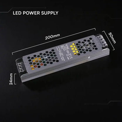 Alimentatore LED Slim in Metallo 120W 24V 5A con 1 Uscita 200x50x24mm IP20 V-TAC 24238