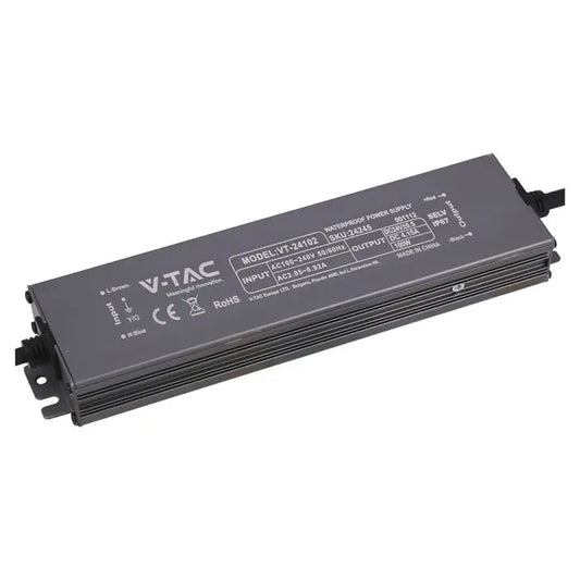 Alimentatore LED in Metallo 100W 24V 4.15A con 1 Uscita 219x50x25mm IP67 V-TAC 24245