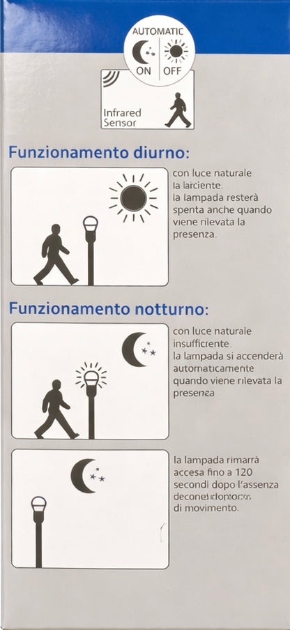 Lampadina led goccia infraredSensor termoplastica 11w 4000k luce naturale E27 1200lm equivalente 83w cod215036