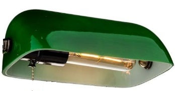 Vetro di ricambio in vetro verde per lampada da Tavolo Imperia Vintage stile ministeriale 300770