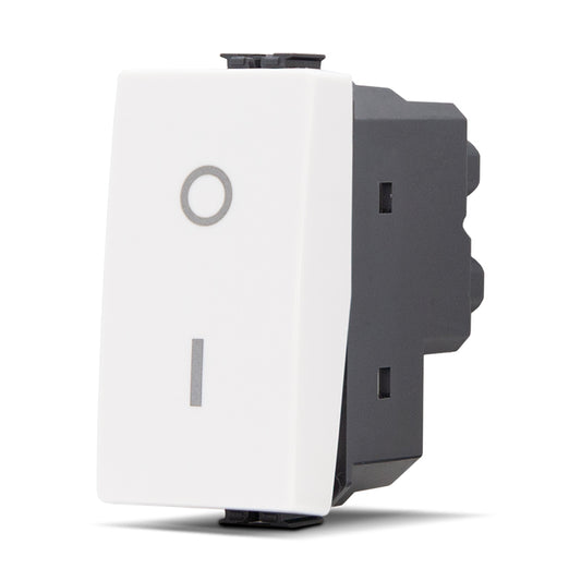 Interruttore bipolare 01 (16A-250V)  JOY BIANCO compatibile matix 502B MAPAM