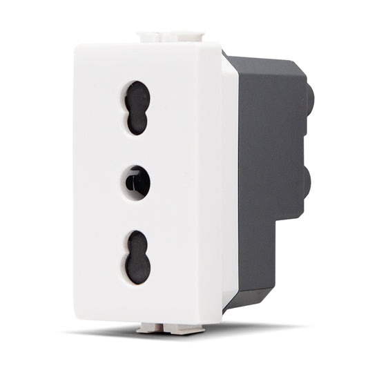 PRESA BIVALENTE 16A-250V JOY BIANCO compatibile matix 518B MAPAM