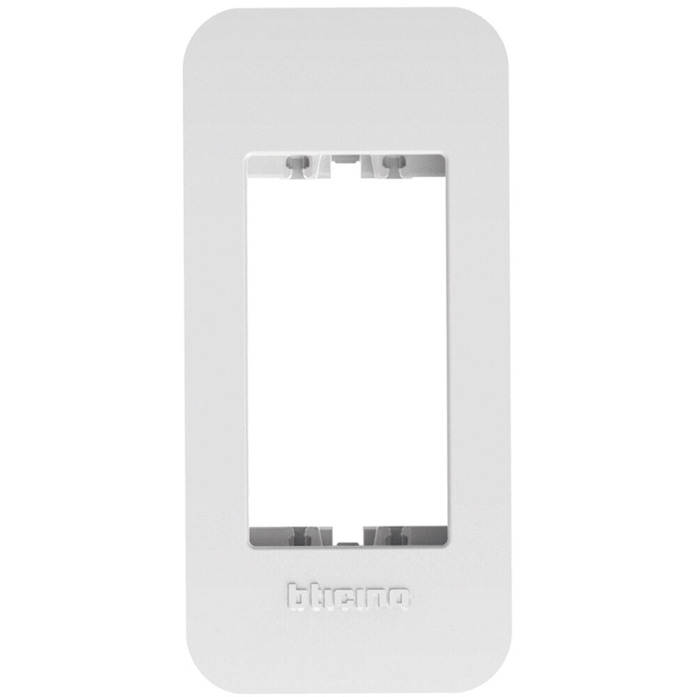BTICINO MatixGO Placca per profilati, 1 modulo, completa di supporto - bianca JA4811M1JW