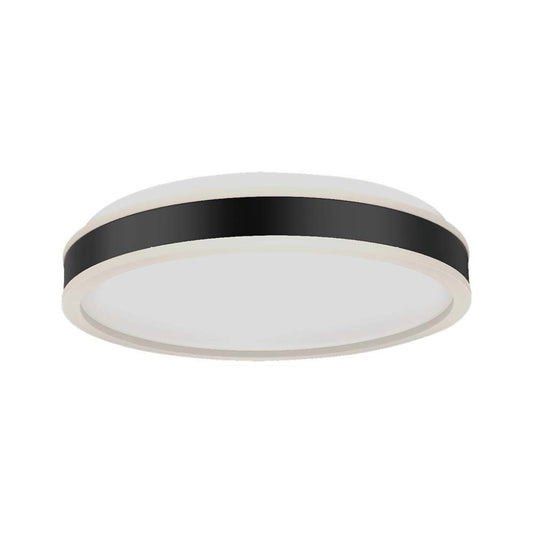 Lampadario LED V-TAC  con Montaggio a Plafone 24W Dimmerabile TRIAC d: 450mm h: 62mm Colore Nero 4000K SKU 6988