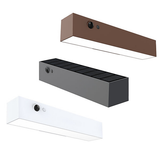 Applique da parete Botlighting  per esterni IP54 5,2W 1000LM con sensore crepuscolare e rilevatore di presenza PIR AVENUE