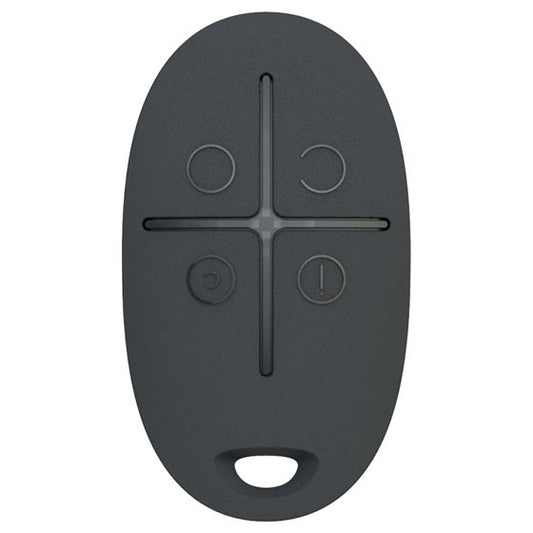 Telecomando intelligente per sistemi di sicurezza, 4 tasti con pulsante di allarme Nero  Ajax 38167.04.BL1