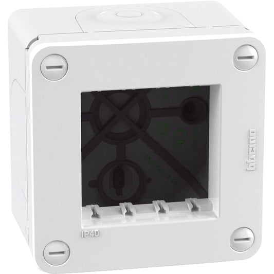 BTICINO Scatola IP40 2 moduli - bianco 28402W