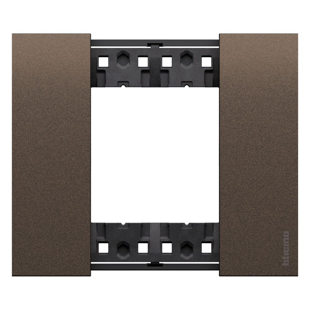 Placca Living Now 2 moduli - Finitura Bronze - Materiale Zama Bticino KA4802KB