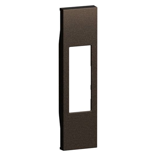 Cover per prese standard Italia P11 e P17/11, pulsante a tirante, interruttore bipolare. Per articoli KB4033 - KB4002 - KB4113 - KB4180 - 1 modulo - Bronze. Bticino KB02