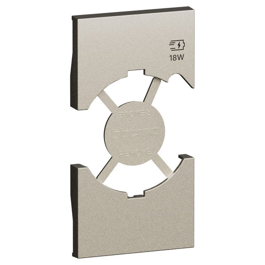 Cover per presa standard Italia P40 + USB - Champagne Bticino KC68