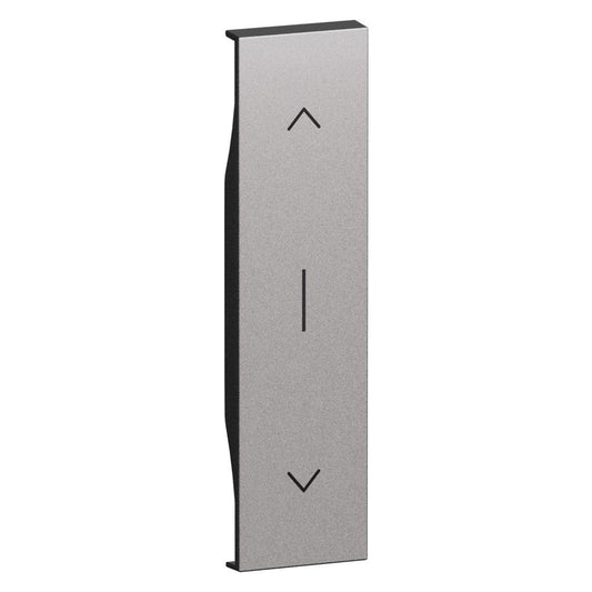 Cover illuminabile per pulsante interbloccato art. K4037N - 1 modulo - Steel. Bticino KS05