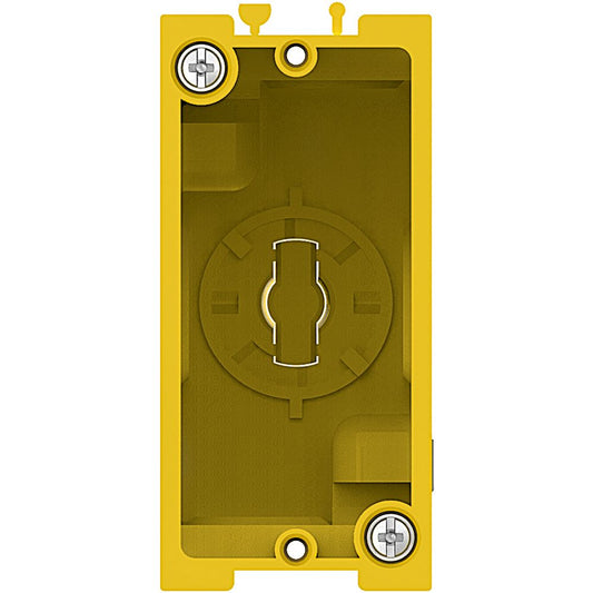 BTICINO scatola in resina per incasso in profilati, utilizzabile anche per pareti in cartongesso e muratura - per supporto e placche da 1 modulo 510LN