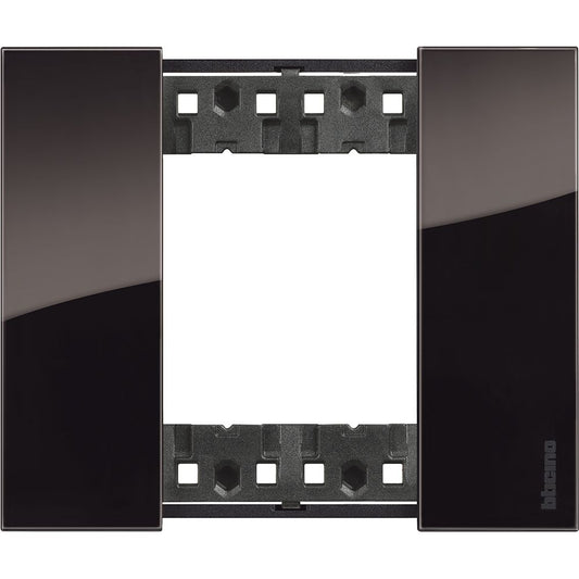 Placca Living Now 2 moduli - notte - materiale: plastica bimaterica Bticino KA4802DG
