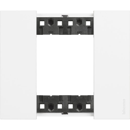 Bticino Placca Living Now 2 moduli - bianco - materiale: plastica Bticino KA4802KW