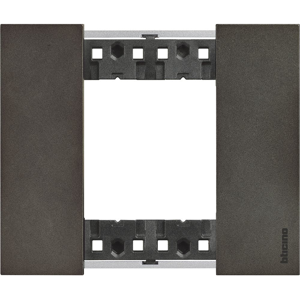 Placca Living Now 2 moduli - space - materiale: zama Bticino KA4802NG