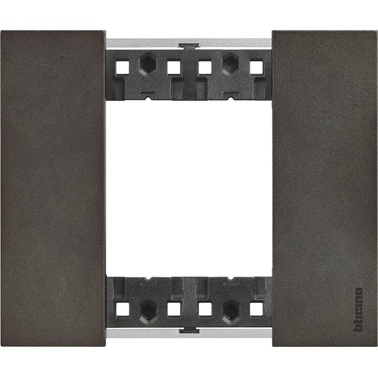 Placca Living Now 2 moduli - space - materiale: zama Bticino KA4802NG