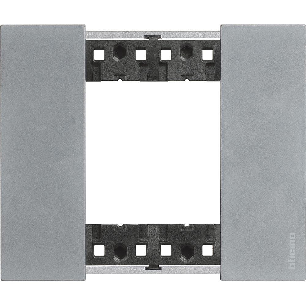 Placca Living Now 2 moduli - moon - materiale: zama Bticino KA4802NW